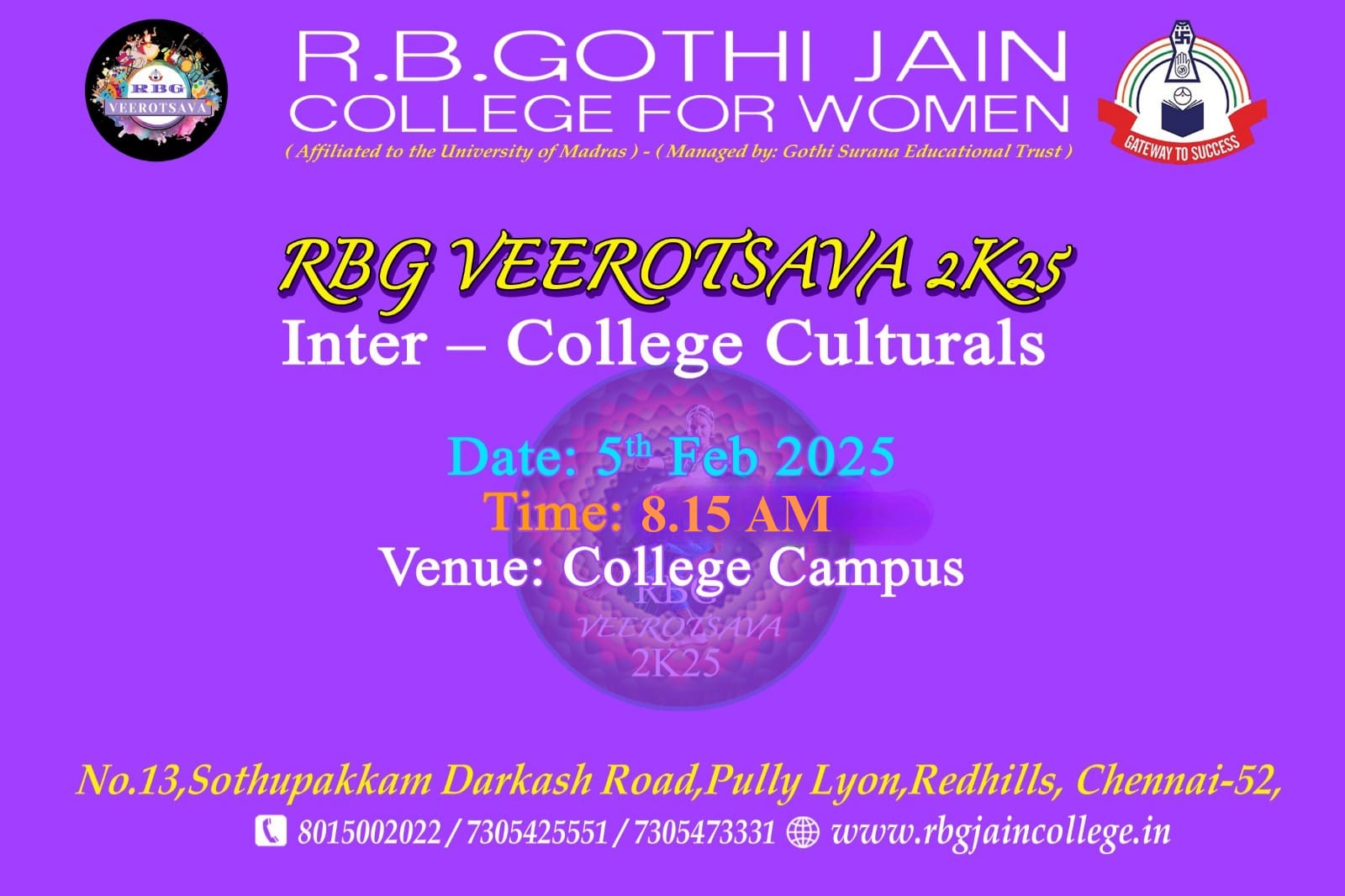 1 st Mega Inter - College Culturals - 2K25